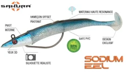 LEURRE SOUPLE MONTÉ SAKURA SODIUM EEL 190
