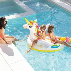LICORNE GONFABLE A CHEVAUCHER PISCINE - INTEX