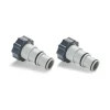 LOT DE 2 ADAPTATEURS MALES FILTRATION PISCINE 32-38MM - INTEX