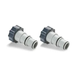 LOT DE 2 ADAPTATEURS MALES FILTRATION PISCINE 32-38MM - INTEX