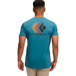 M FADED SS TEE Creek Blue - BLACK DIAMOND