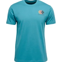 M FADED SS TEE Creek Blue - BLACK DIAMOND