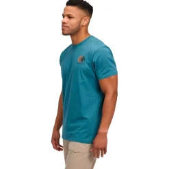 M FADED SS TEE Creek Blue - BLACK DIAMOND