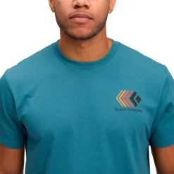 M FADED SS TEE Creek Blue - BLACK DIAMOND