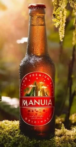MANUIA BIERE ORIGINAL BRASSEE A TAHITI 33CL HINANO TAHITI
