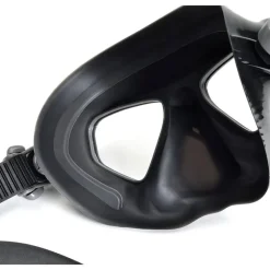 Masque de chasse sous-marine et d'apnée FALCON anti-buée noir C4