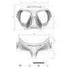 Masque de chasse sous-marine NOAH anti-buée noir SALVIMAR