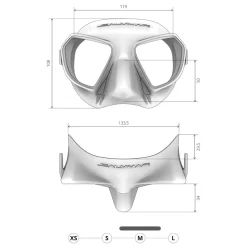 Masque de chasse sous-marine NOAH anti-buée noir SALVIMAR