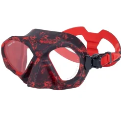 Masque de chasse sous-marine SHARK CAMO rouge BEUCHAT