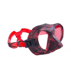 Masque de chasse sous-marine SHARK CAMO rouge BEUCHAT