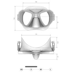 Masque de plongée sous-marine junior MORPHEUS MID Anti-buée SALVIMAR