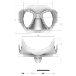 Masque de plongée sous-marine MORPHEUS Anti-buée SALVIMAR