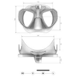 Masque de plongée sous-marine TRINITY avec support camera SALVIMAR