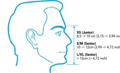 Masque facial intégral SMILE+ bleu profond BEUCHAT
