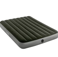 MATELAS GONFLABLE DOWNY 2 PERS + GONFLEUR A PIED INTÉGRÉ INTEX