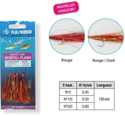 Mitraillette Flashmer Scintill'Flash - 5 Hameçons ARGENT