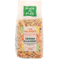 MÉLANGE CÉRÉALES ET LENTILLES 400G