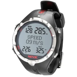 Montre ordinateur chasse sous-marine apnée APNEA noir/rouge SEAC SUB