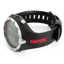 Montre ordinateur chasse sous-marine apnée APNEA noir/rouge SEAC SUB