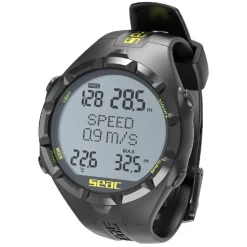 Montre ordinateur chasse sous-marine apnée APNEA HR noir/jaune SEAC SUB