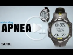 Montre ordinateur chasse sous-marine apnée APNEA HR noir/jaune SEAC SUB
