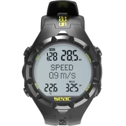 Montre ordinateur chasse sous-marine apnée APNEA HR noir/jaune SEAC SUB