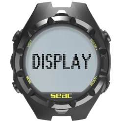 Montre ordinateur chasse sous-marine apnée APNEA HR noir/jaune SEAC SUB