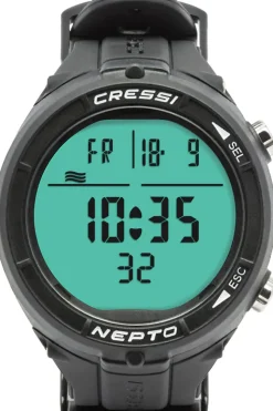 Montre ordinateur d'apnée et de chasse sous-marine NEPTO CRESSI SUB