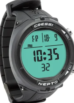 Montre ordinateur d'apnée et de chasse sous-marine NEPTO CRESSI SUB