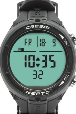 Montre ordinateur d'apnée et de chasse sous-marine NEPTO CRESSI SUB