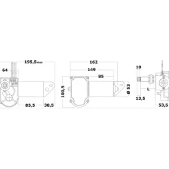 MOTEUR ESSUIE-GLACE ETANCHE - TMC | DIVERS