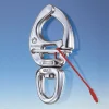 Mousqueton ouverture sous charge oeil émerillon L70