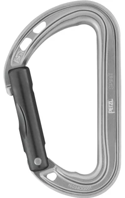 MOUSQUETON SPIRIT DROIT GRIS PETZL