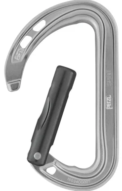 MOUSQUETON SPIRIT DROIT GRIS PETZL