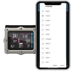 Ordinateur de plongée sous-marine PERDRIX 2 Ti black SHEARWATER