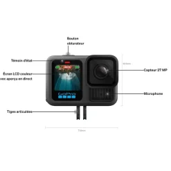 Pack Caméra embarquée HERO13 black GoPro + Accessoires GoPro