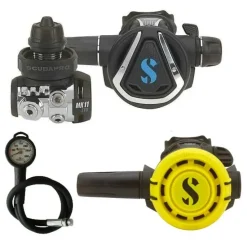 Pack détendeur de plongée MK11 EVO DIN C370 + Octopus R105 + manomètre SCUBAPRO