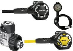 Pack détendeur DUAL 15X MARES + Octopus DUAL MARES + Manomètre