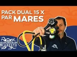 Pack détendeur DUAL 15X MARES + Octopus DUAL MARES + Manomètre