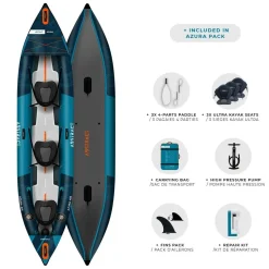 Pack kayak gonflable AZURA 415 3 places ABSTRACT