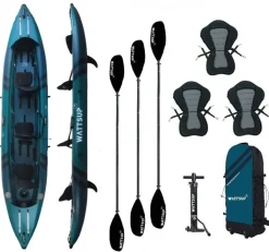 PACK KAYAK GONFLABLE COD 3 PERSONNES