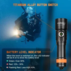Pack lampe rechargeable D530V 1200 lumens ORCATORCH + Fixation 