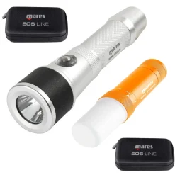Pack lampe étanche EOS 25LR avec pointeur laser + lampe étanche EOS STROBE MARES
