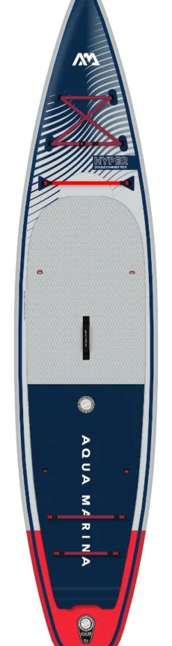 Pack paddle gonflable HYPER 12'6 AQUA MARINA (sup. pompe. leash)
