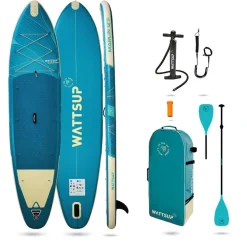 Pack paddle gonflable MARLIN 12'5 WATTSUP (sup.pompe.pagaie.leash)
