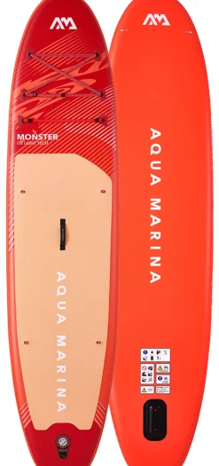 Pack paddle gonflable MONSTER 12' AQUA MARINA (sup. pompe. pagaie. leash)