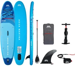 Pack paddle gonflable VAPOR 10'4 AQUA MARINA (sup. pompe. pagaie. leash)
