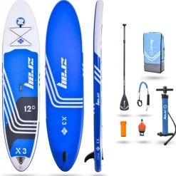 Pack paddle gonflable X-RIDER EPIC X3 12' ZRAY (sup.pompe.pagaie.leash)
