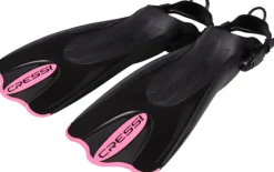 Palmes de snorkeling PALAU SAF noire/rose CRESSI SUB