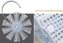 PANIER SKIMMER UNIVERSEL D140 A D230 H150MM AVEC ANSE ASTRAL